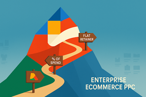 Enterprise Ecommerce PPC Pricing: management fees, benchmarks, and agencies