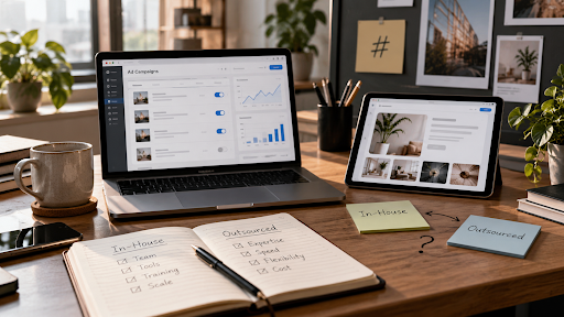 Social Media Agencies Adding Paid Ads: In-House Media Buyers or an Outsourced Team?